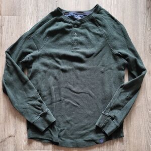 Denver Hays Green Waffle Crew Shirt